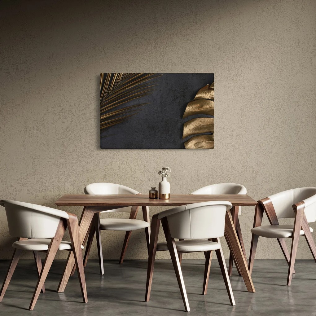 Kép arany levelekkel (90x60 cm)