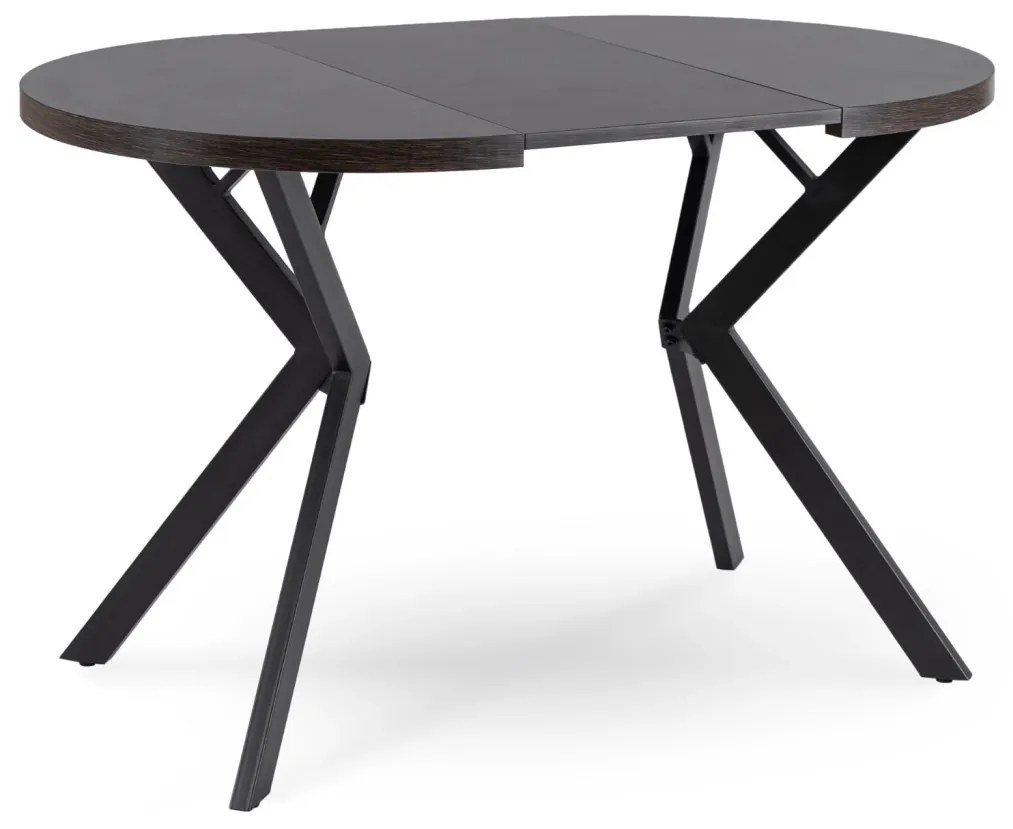 Bővíthető Étkezőasztal Fekete Színben. DORIAN 80-160 cm