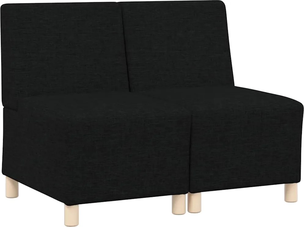 vidaXL Karfa Nélküli Modularis Kanapé Egység 2 pcs Fekete