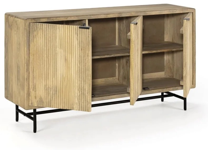 Natúr színű mangófa komód 150x85x40 cm Mundra – MOME