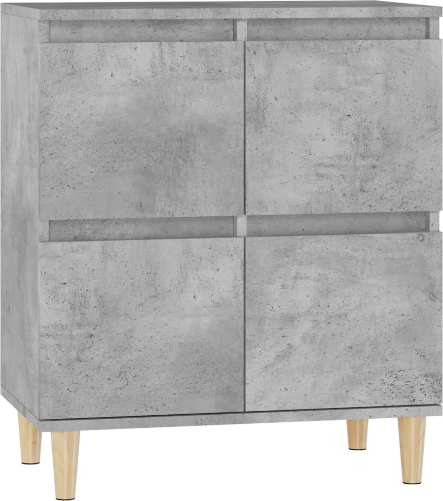 vidaXL betonszürke szerelt fa tálalószekrény 60 x 35 x 70 cm