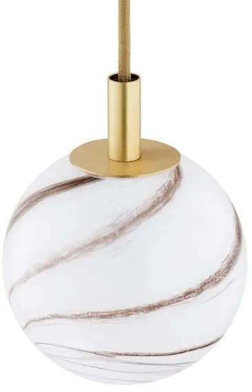 Argon 8450 - Csillár zsinóron ALMIROS 1xE14/7W/230V átm. 12 cm alabástrom arany