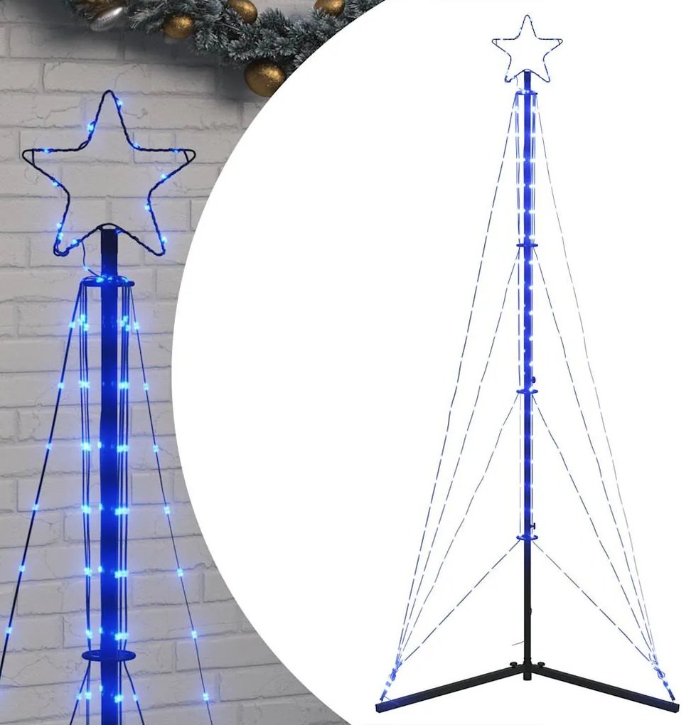 kék LED karácsonyfa 363 LED 182 cm
