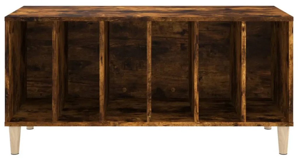 füstös tölgy színű szerelt fa hanglemezszekrény 100x38x48 cm