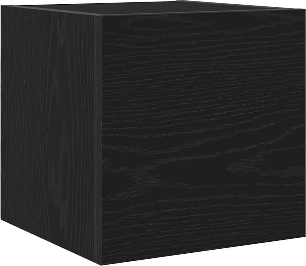 vidaXL TV szekrény Fekete tölgy 30,5 x 30 x 30 cm Faanyag