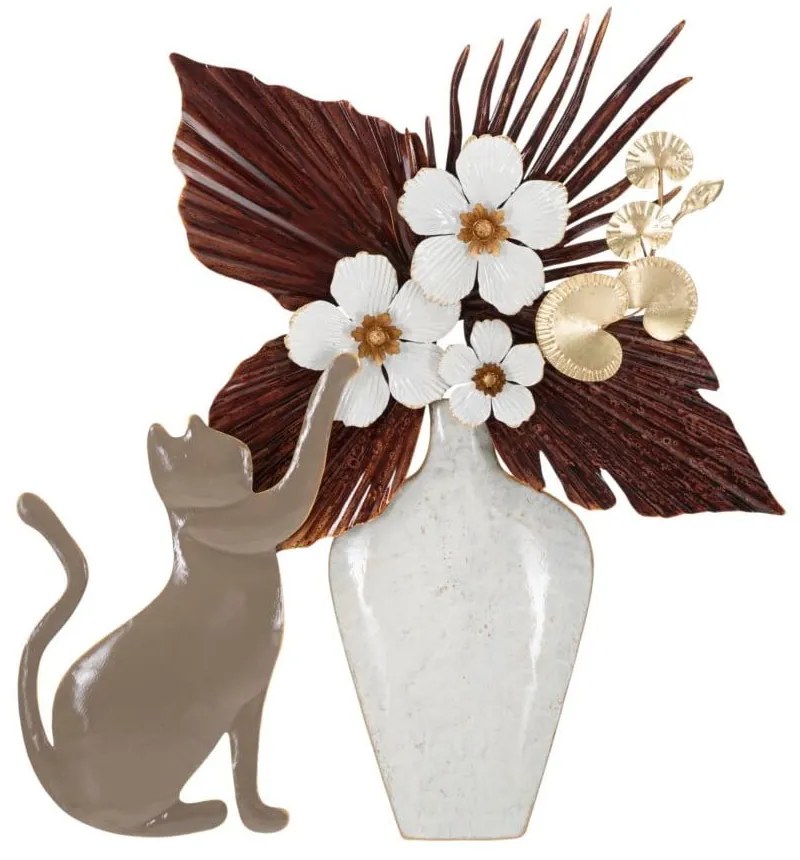 Fém fali dekoráció 55x60 cm Cat – Mauro Ferretti