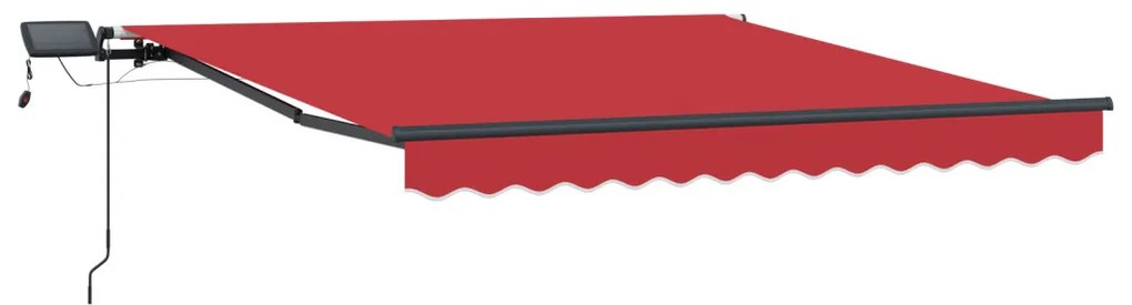 Behúzható napellenző Piros 300 x 250 cm szövet