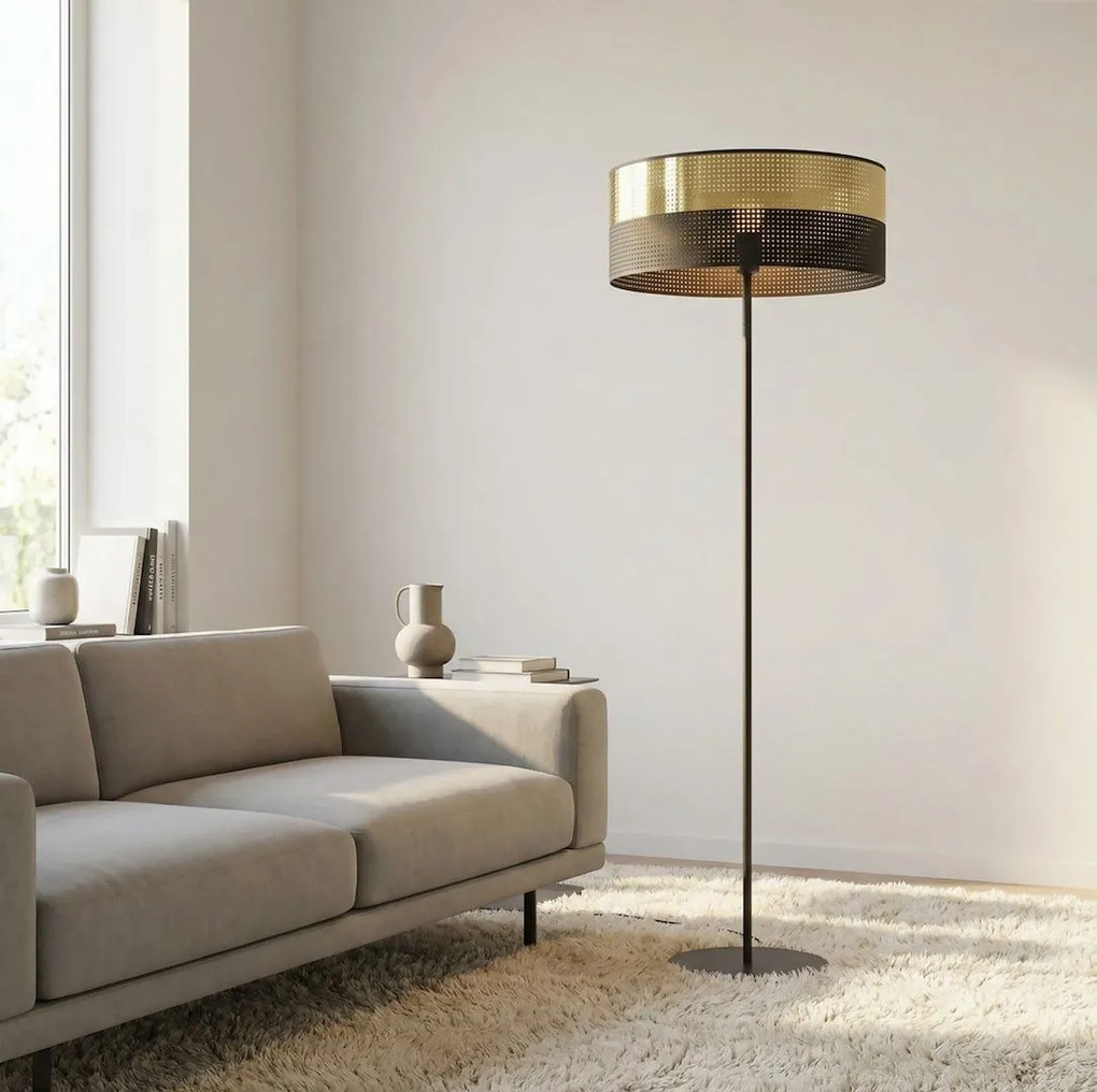 Emibig modern állólámpa lux fekete arany emi1649/lp1