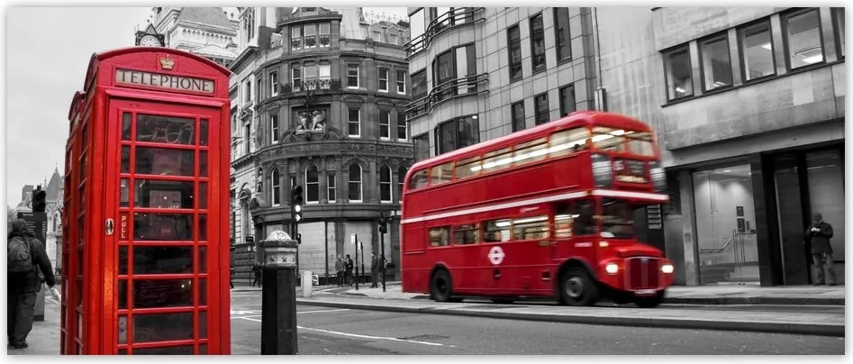 Fotótapéta flizelina 250x104 London Fülke Busz