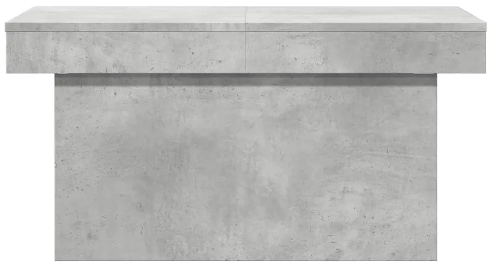 Betonszürke szerelt fa dohányzóasztal 80 x 55 x 40 cm