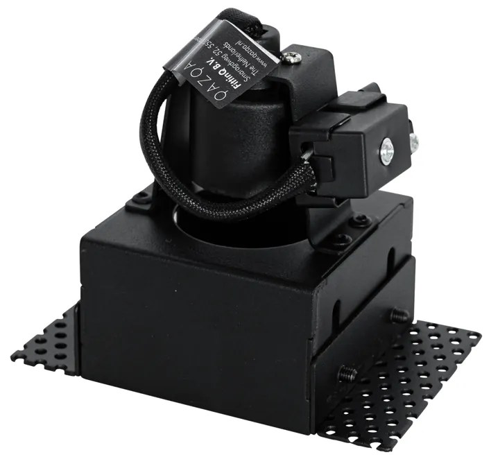 6 db-os süllyesztett spotlámpa szett fekete GU10 50 mm perem nélküli - Oneon