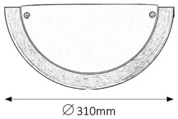 Fali Lámpa Bronz UFO RABALUX-5263
