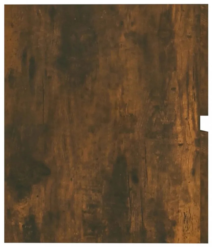 füstös tölgy színű szerelt fa mosdószekrény 41 x 38,5 x 45 cm