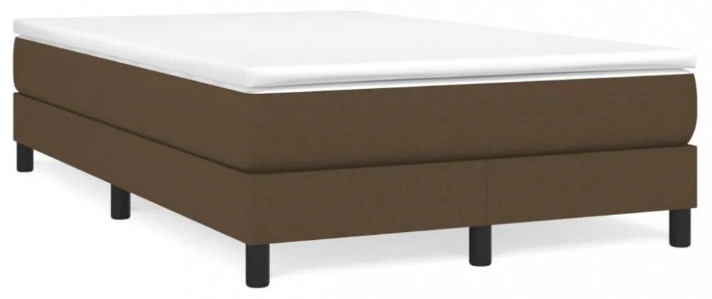 sötétbarna szövet rugós ágykeret 120x200 cm