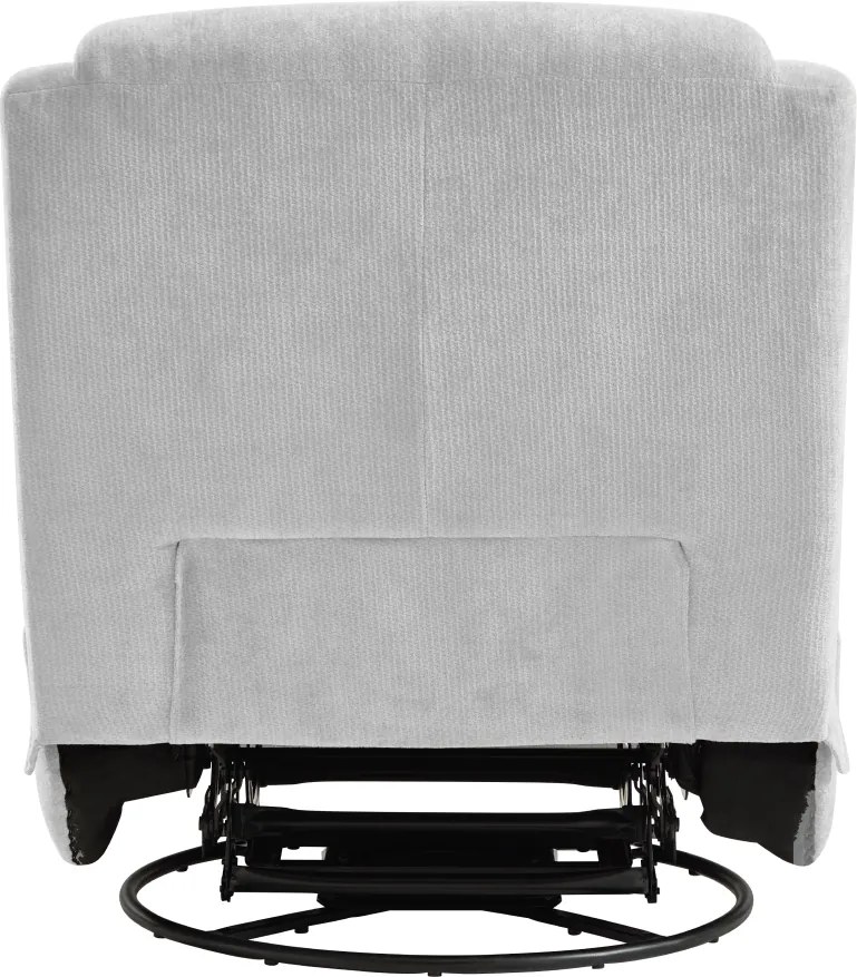 Luxus forgó fotel, hintafotel, világosszürke, UMBRO