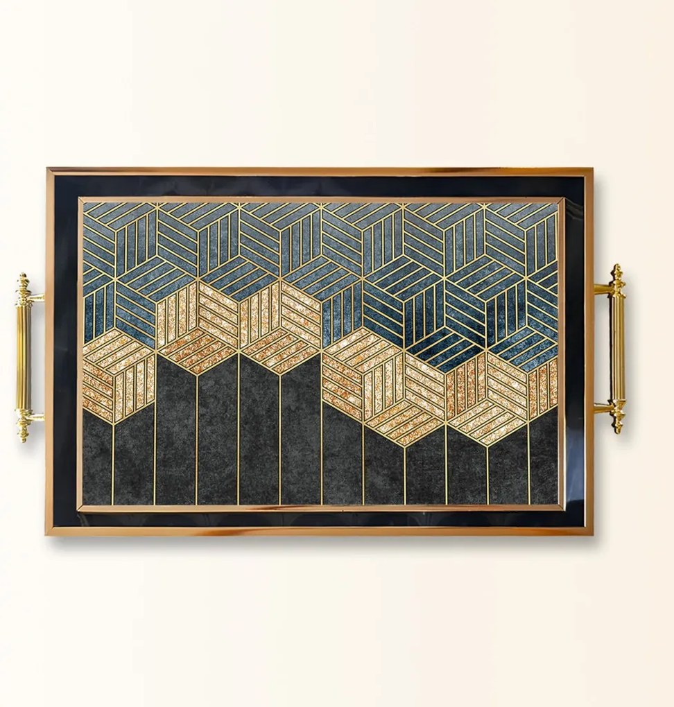 Üveg tálca 50 × 29 × 3,5 cm