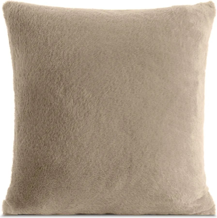 Dekoratív párnahuzat Nina 45x45 Eurofirany világos bézs szőrme és bolyhos