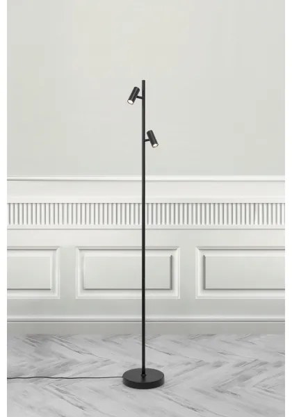 Nordlux - LED Dimmelhető állólámpa OMARI 2xLED/3,2W/230V fekete