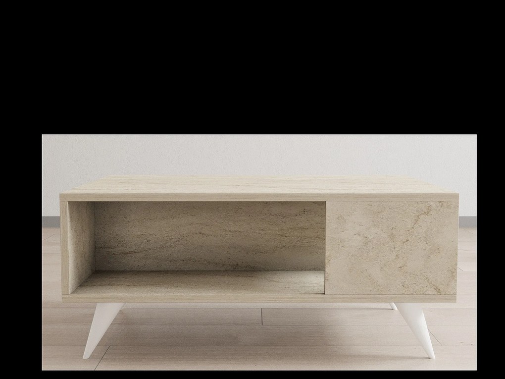 Dohányzóasztal Yuka - Travertine