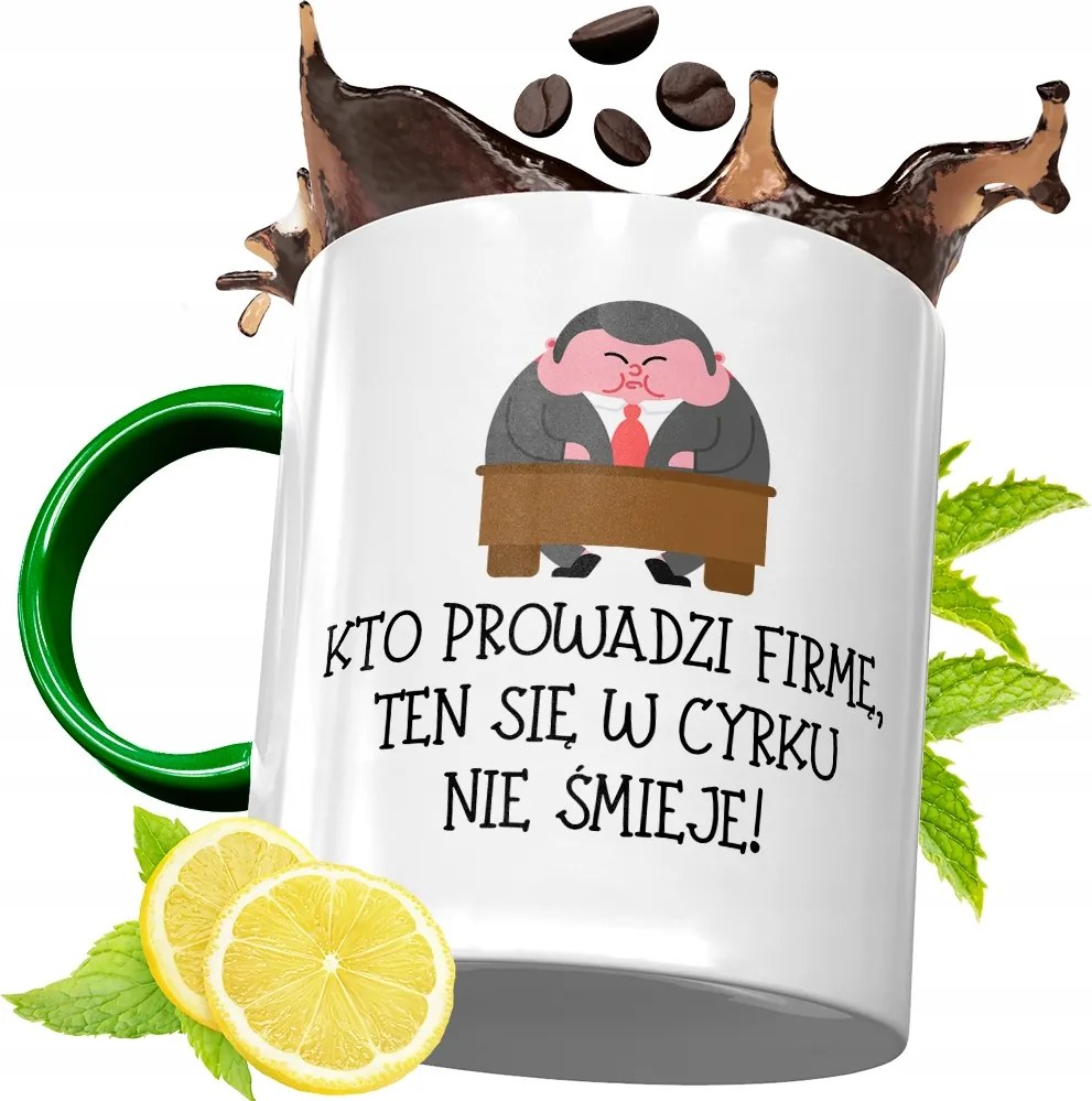 Zöld Bögre A Főnöknek Születésnapi Ajándék fényképes nyomtatással