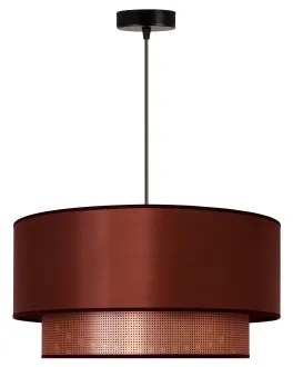 Duolla - Csillár zsinóron COPPER SHINY 1xE27/15W/230V átm. 45 cm réz