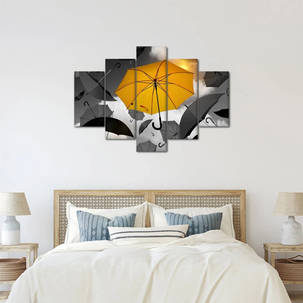 Egy sárga esernyő képe (150x105 cm)