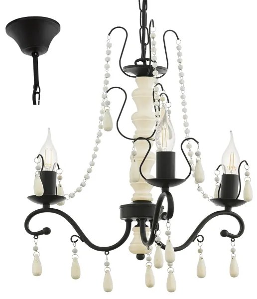 Eglo 49837 - Csillár láncon CHATTISHAM 3xE14/40W