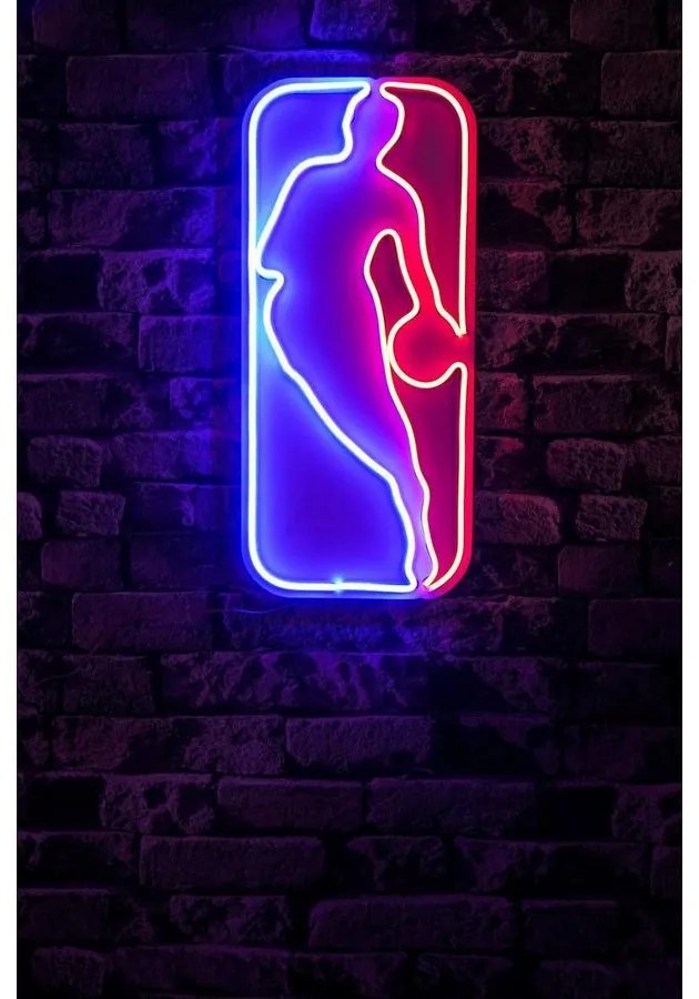 Műanyag LED-es fali dekoráció, The Logo Jerry West - Multicolor