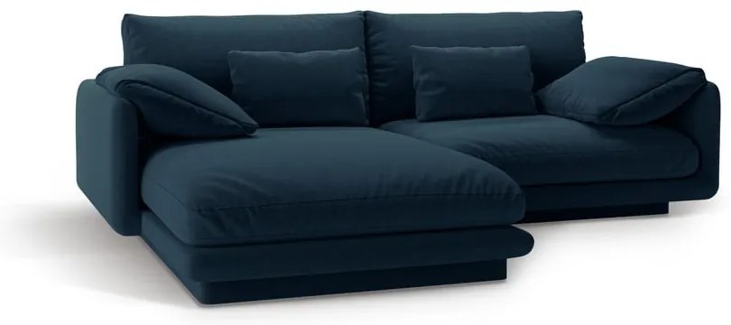 Sötétkék sarokkanapé (bal oldali) Torino – Micadoni Home