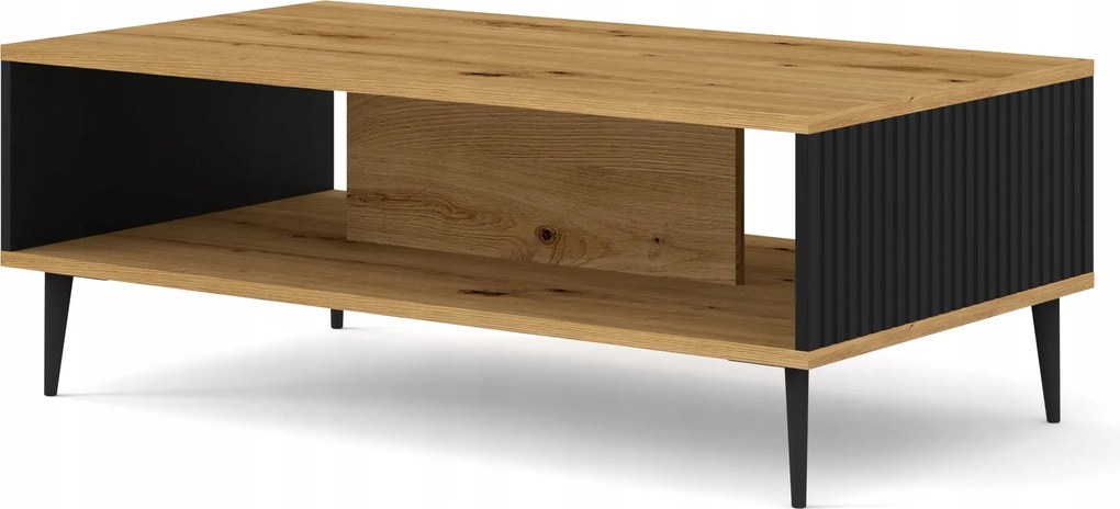 Dohányzóasztal Ravenna B 90x60 artisan fekete magassarkú