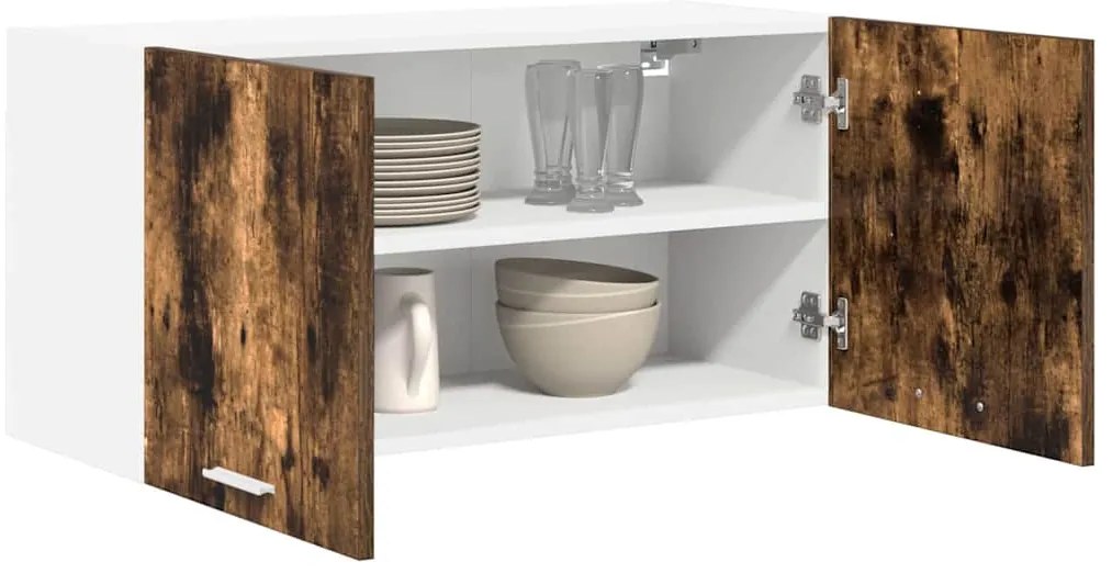 Függő szekrény Riga Füstölt tölgy 80 x 31 x 40 cm Faanyag