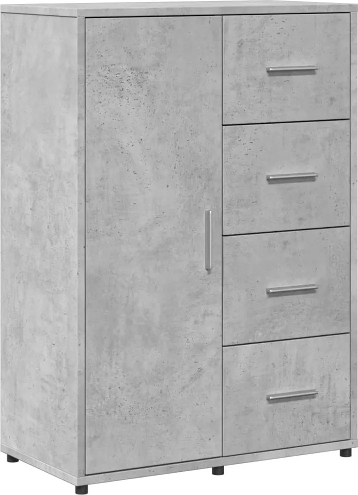 vidaXL betonszürke szerelt fa tálalószekrény 60 x 31 x 84 cm
