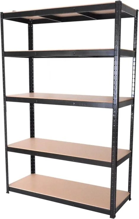 ROJAPLAST  Horganyzott polc 120 x 45 x 180 cm fekete