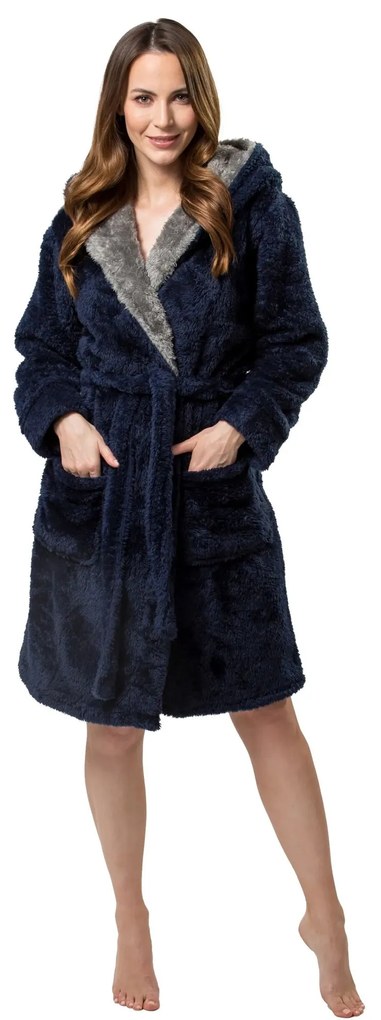 fürdőköpeny Jordan Navy-Grey women M