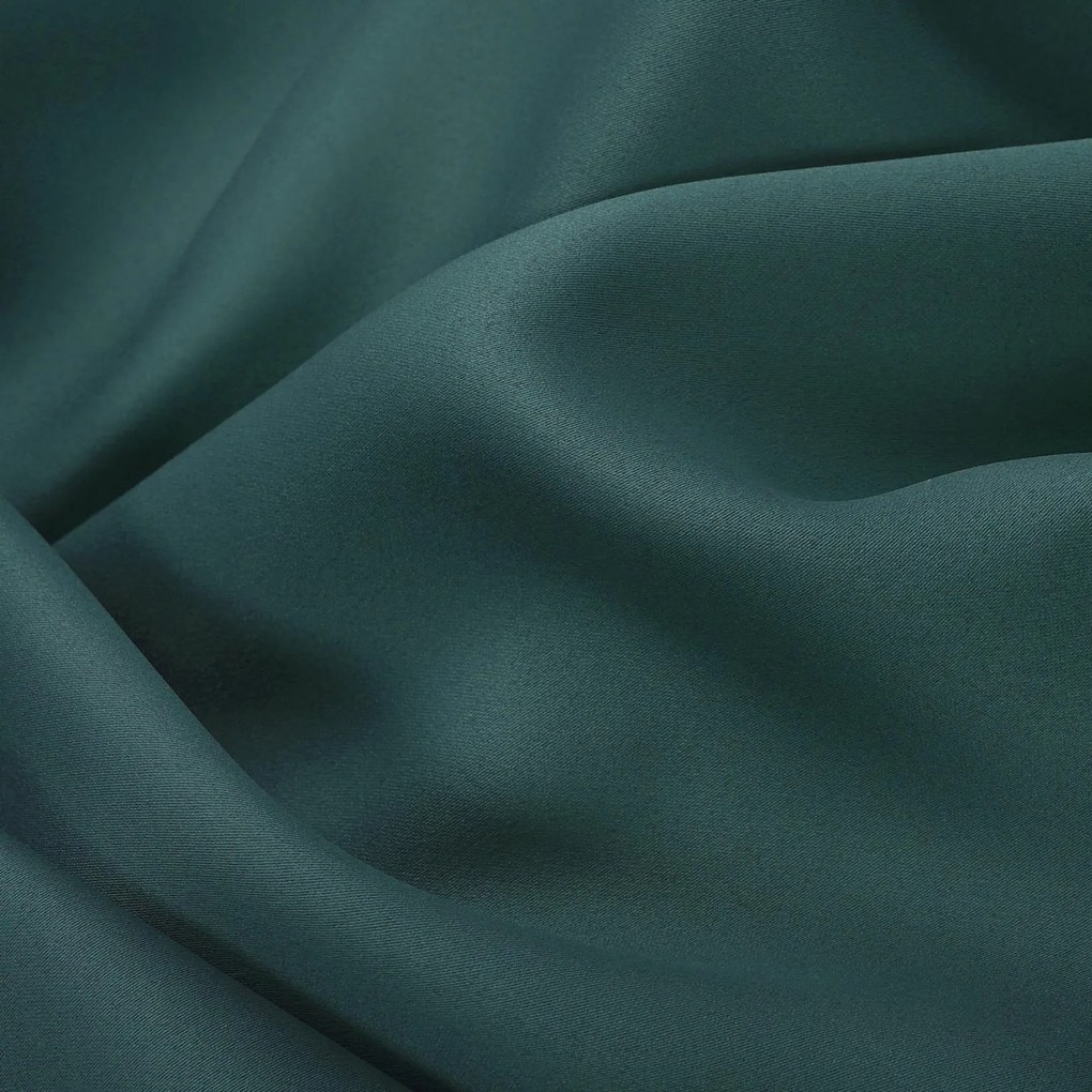 Goldea sötétítő függöny blackout szatén fényű - petróleum színű 270x240 cm