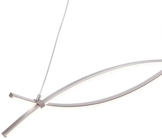 JUST LIGHT. 15382-55 - LED Csillár zsinóron MAJA 2xLED/8,4W/230V króm