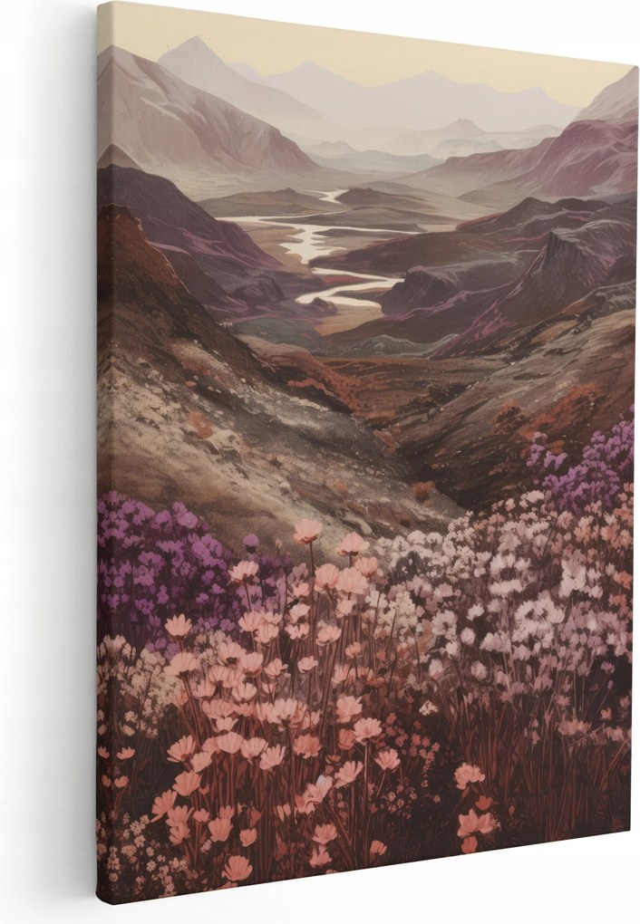 Vászonkép Hegyek Tájkép Nappaliba 50x70 cm Falra *többféle minta