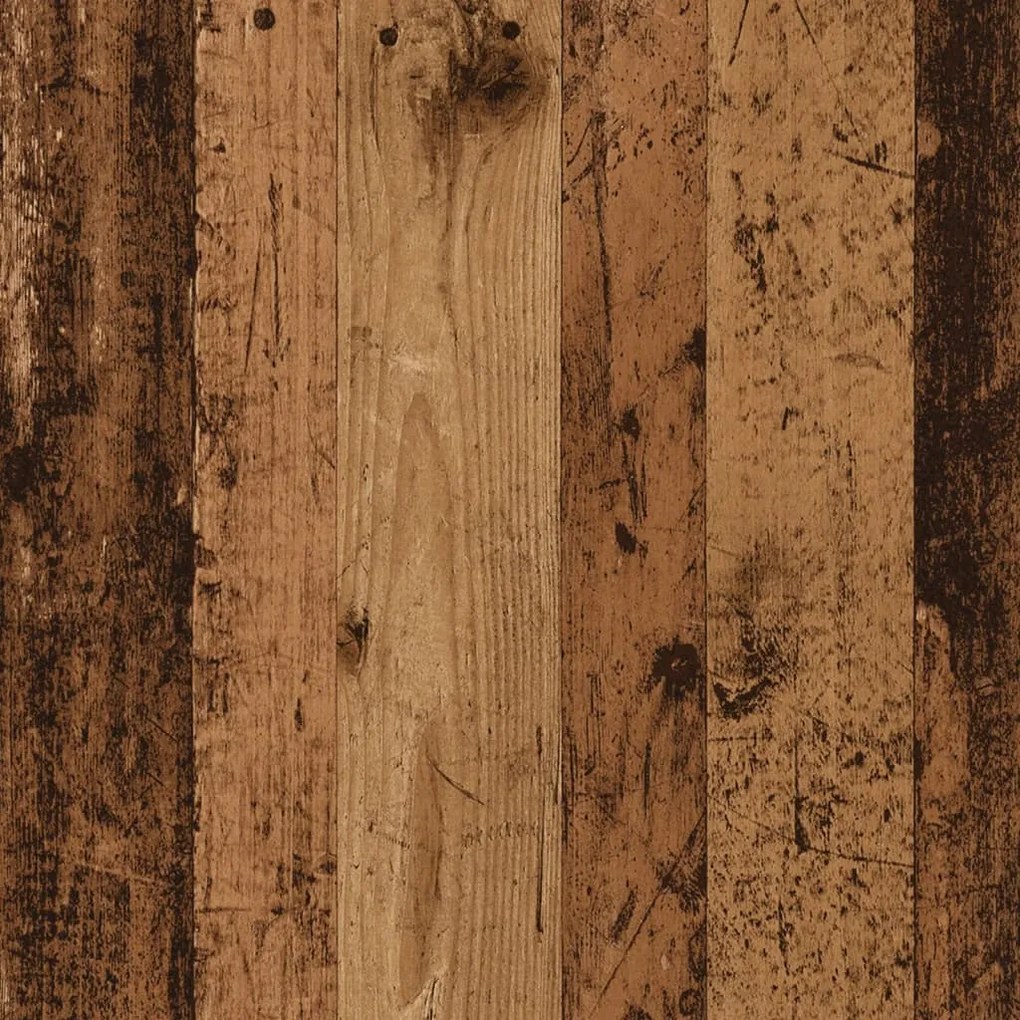 antik fa színű szerelt fa mosdószekrény 58x33x60 cm