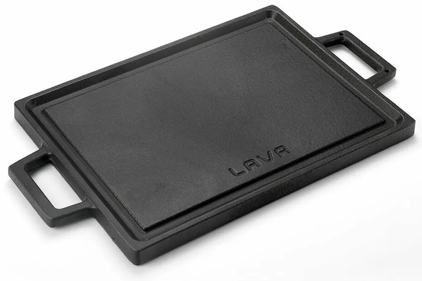 LAVA Metal Kétoldalas öntöttvas grilllap, 22 x 30cm