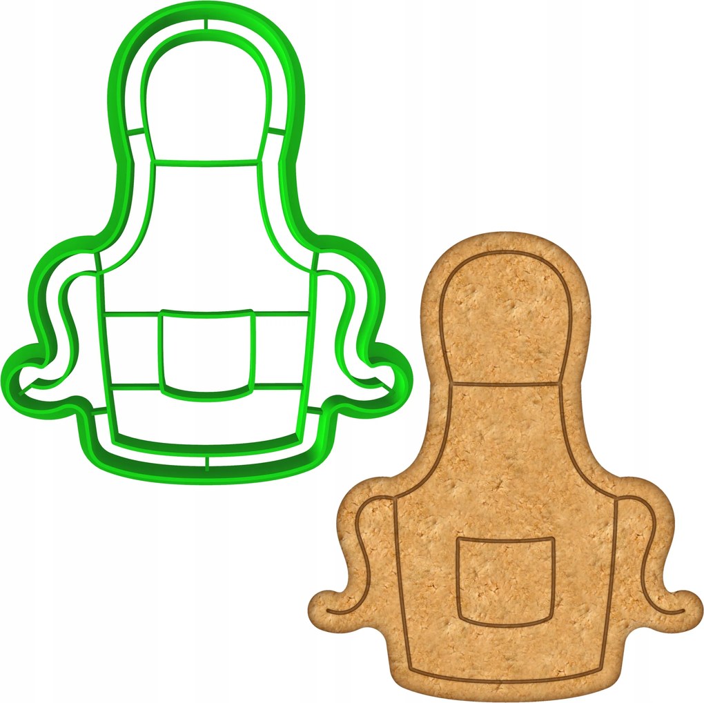 Mézeskalács lyukasztó Konyhai Kötény 10cm