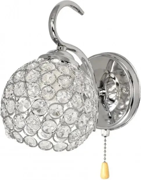 Világítás a folyosóra előszobába kristályokkal díszített gömb formájában