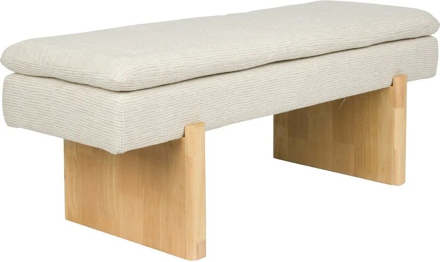 Krémszínű párnázott pad Jappo – White Label