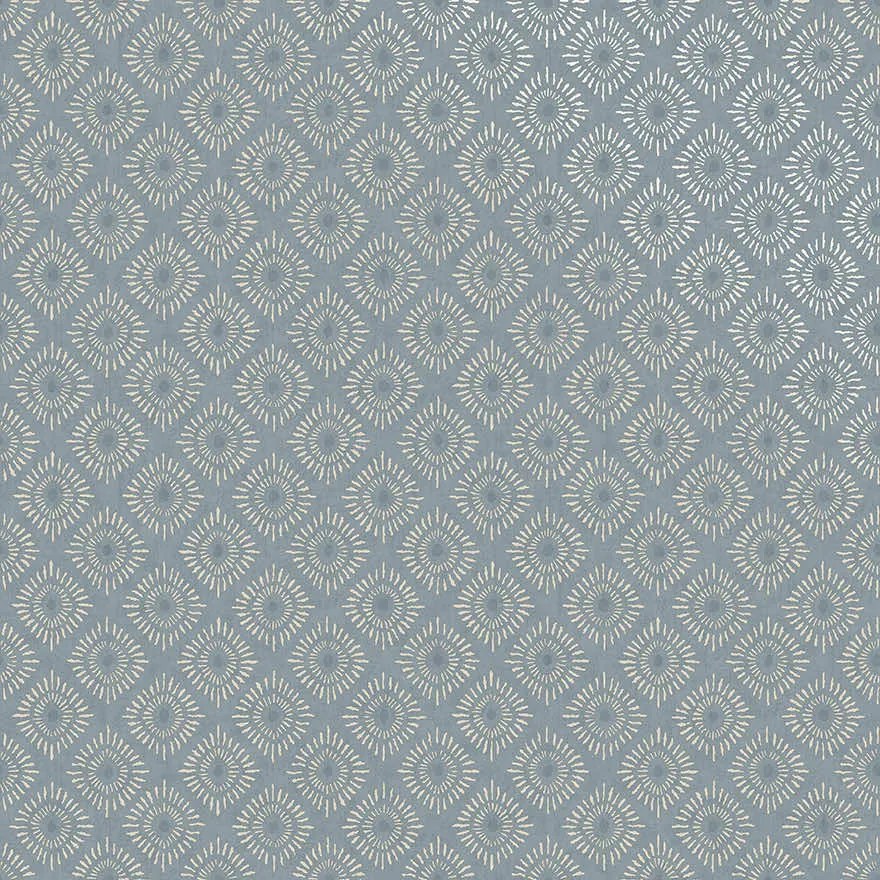 Holden Decor Journey to the East Sunstone kék geometrikus vlies tapéta – 91871