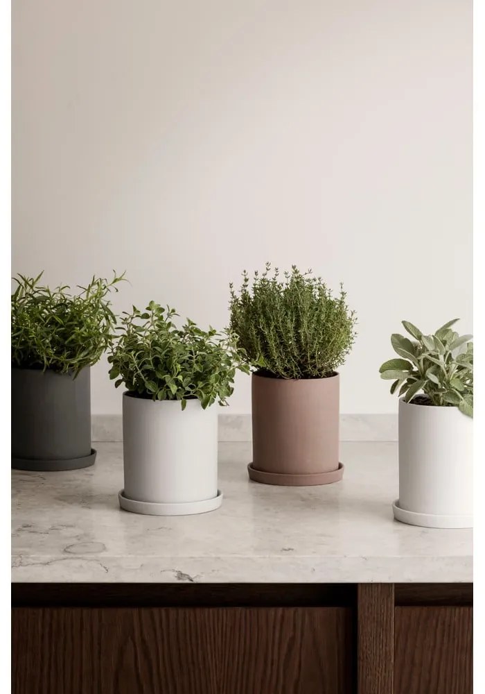 Nona szürke porcelán virágcserép - Blomus