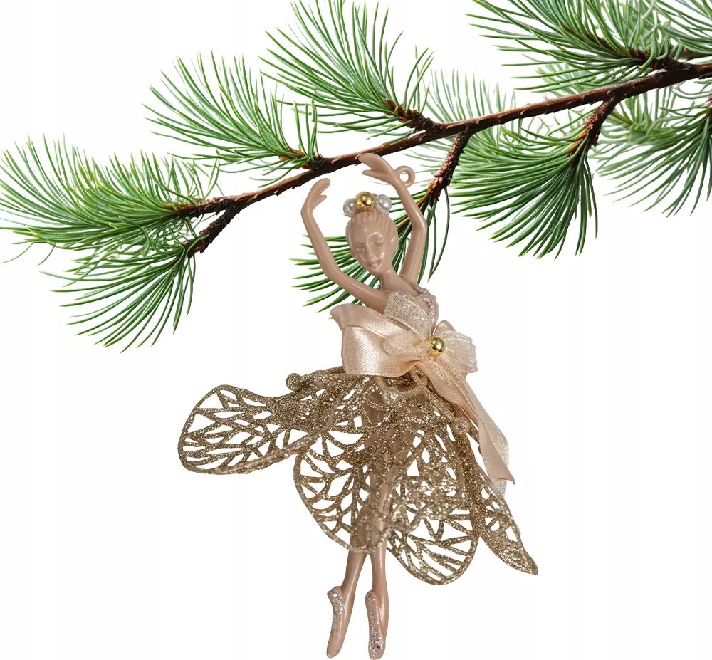 Karácsonyfadíszek Balerina karácsonyfadísz arany Karácsonyra
