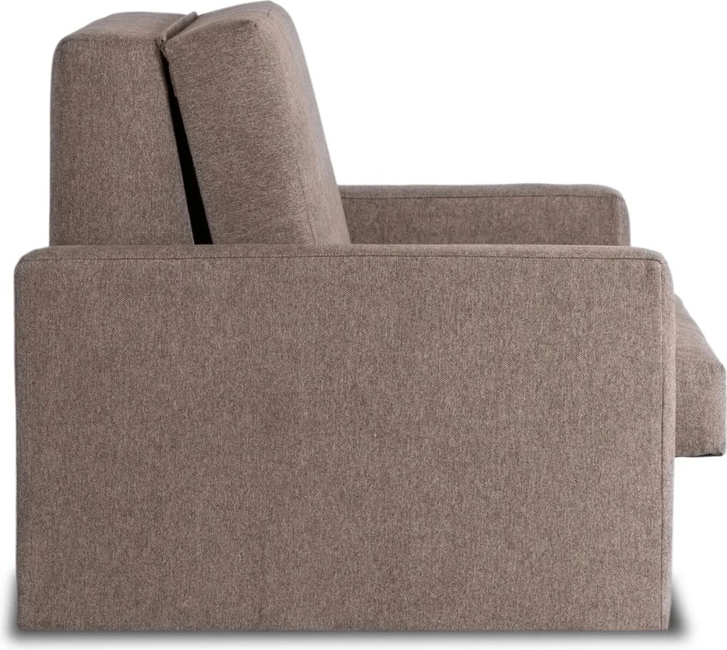 2 db-os szett, egyszemélyes ágyazható fotel bézs színben MILAN 1