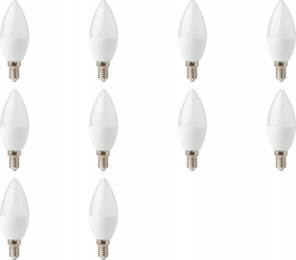 Led izzó Gyertya 3W Kis Menetes E14 Szín 3000K Fehér Meleg 300lm 10db