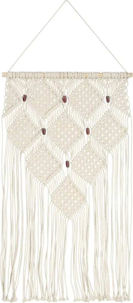 vidaXL pamut makramé fali dísz 40 x 80 cm