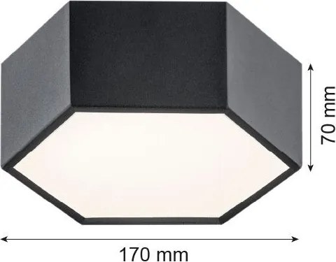 Argon ARIZONA 3824 Süllyesztett mennyezeti lámpa 1x9W/LED 3000K 1150LM IP20