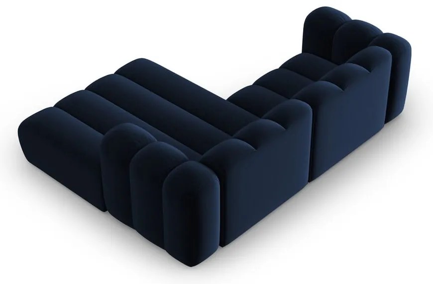 Sötétkék sarokkanapé (jobb oldali) Lupine – Micadoni Home